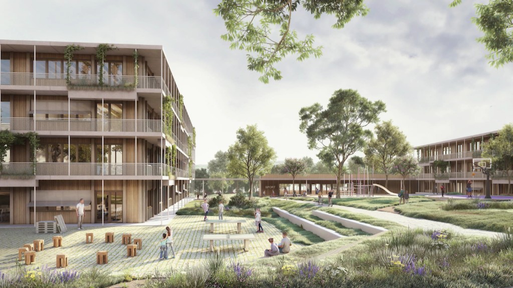Foto: Entwurf des zukünftigen Bildungscampus-West