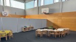 Kita & Kinderhaus Bous: Umgestaltete Turnhalle zur Unterbringung von Kindern