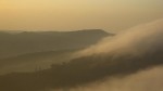 Der Grand Ballon in den Vogesen im Nebel