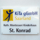 Eingangsschild Montessori-Kinderhaus (Foto:SR)