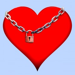 Herz mit Schloss 