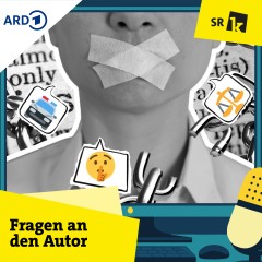 Mensch mit Pflaster auf seinem Mund